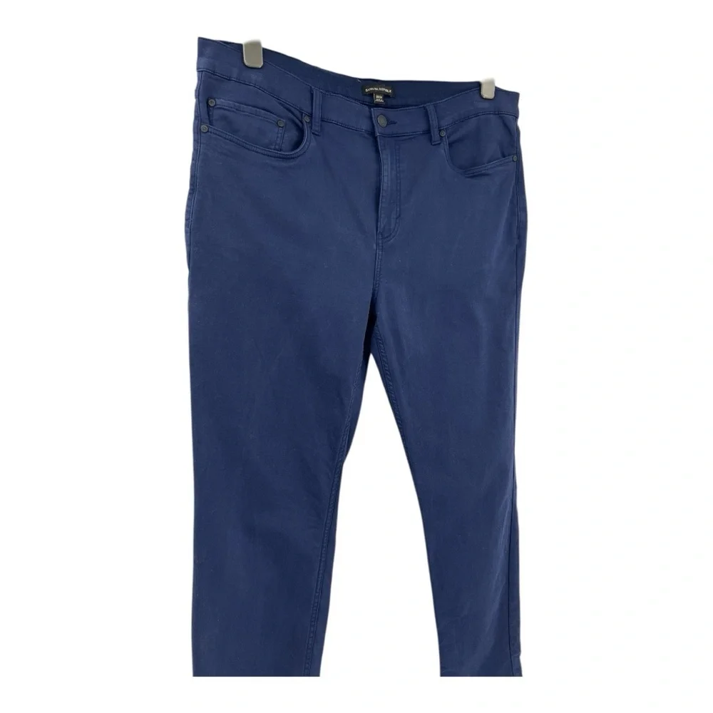 Banana republic men's navy blue stretch chino or traveler pants SZ 38